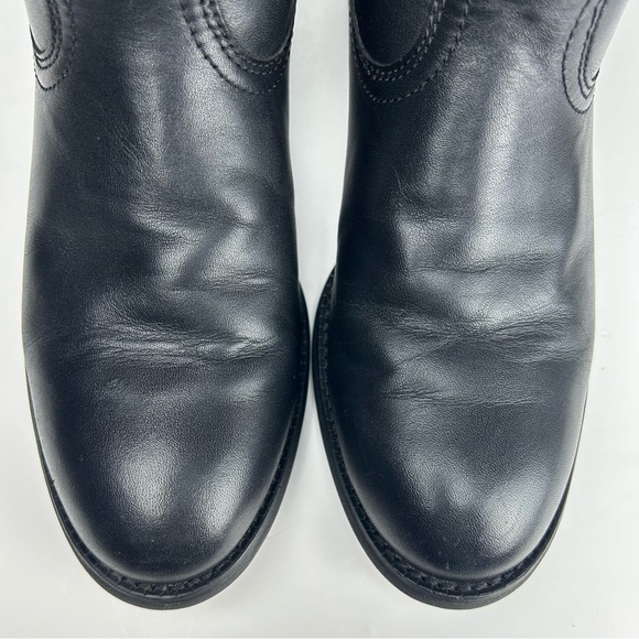 Ariat Heritage Roper Black Leather Cowboy Western Short Boot Women's Size 6 1/2 - Picture 3 of 13